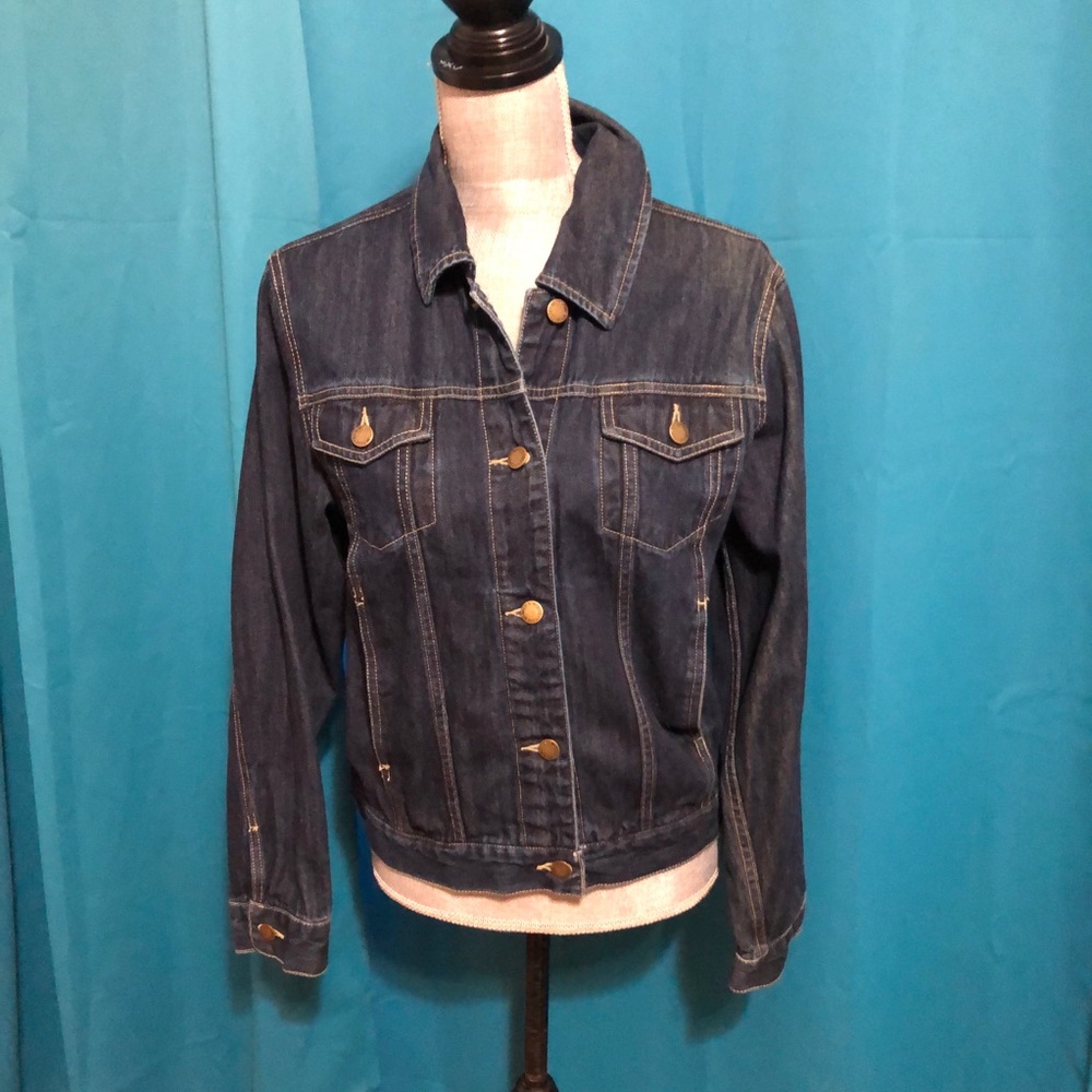 Denim jean jacket dark blue🦋